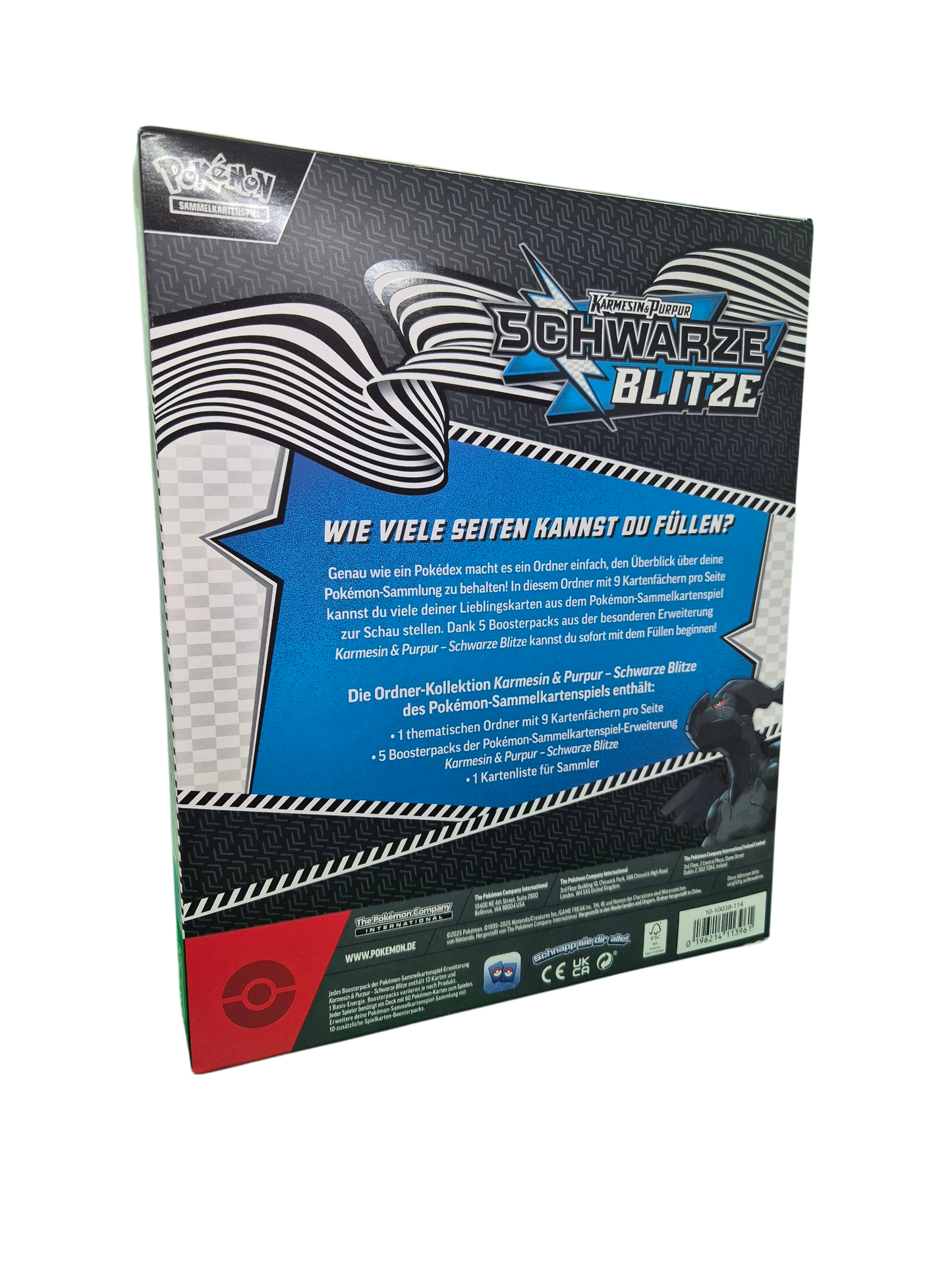 Pokémon Ordner-Kollektion - Schwarze Blitze (Deutsch)