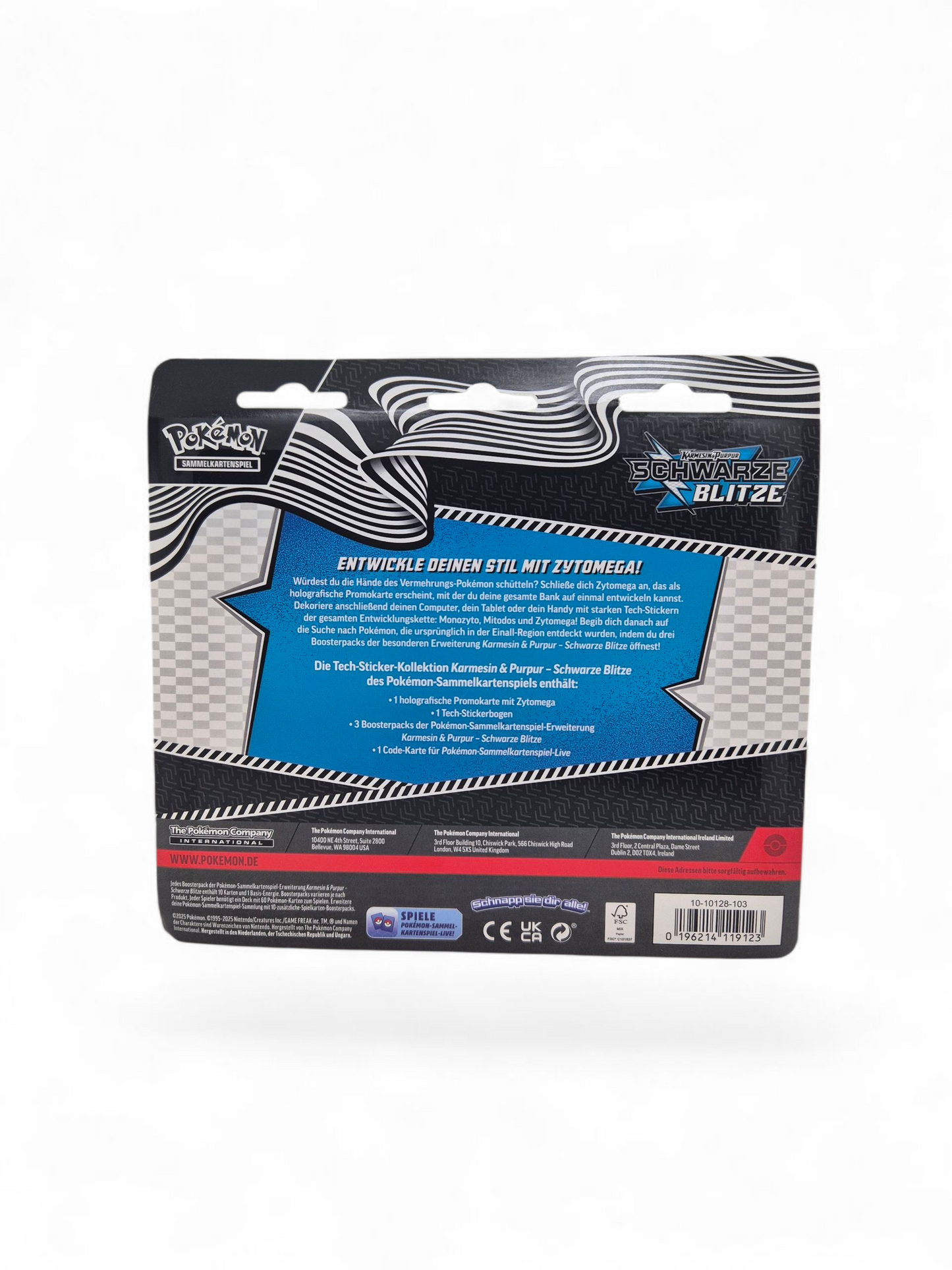 Pokémon Tech-Sticker-Kollektion – Schwarze Blitze (Deutsch)