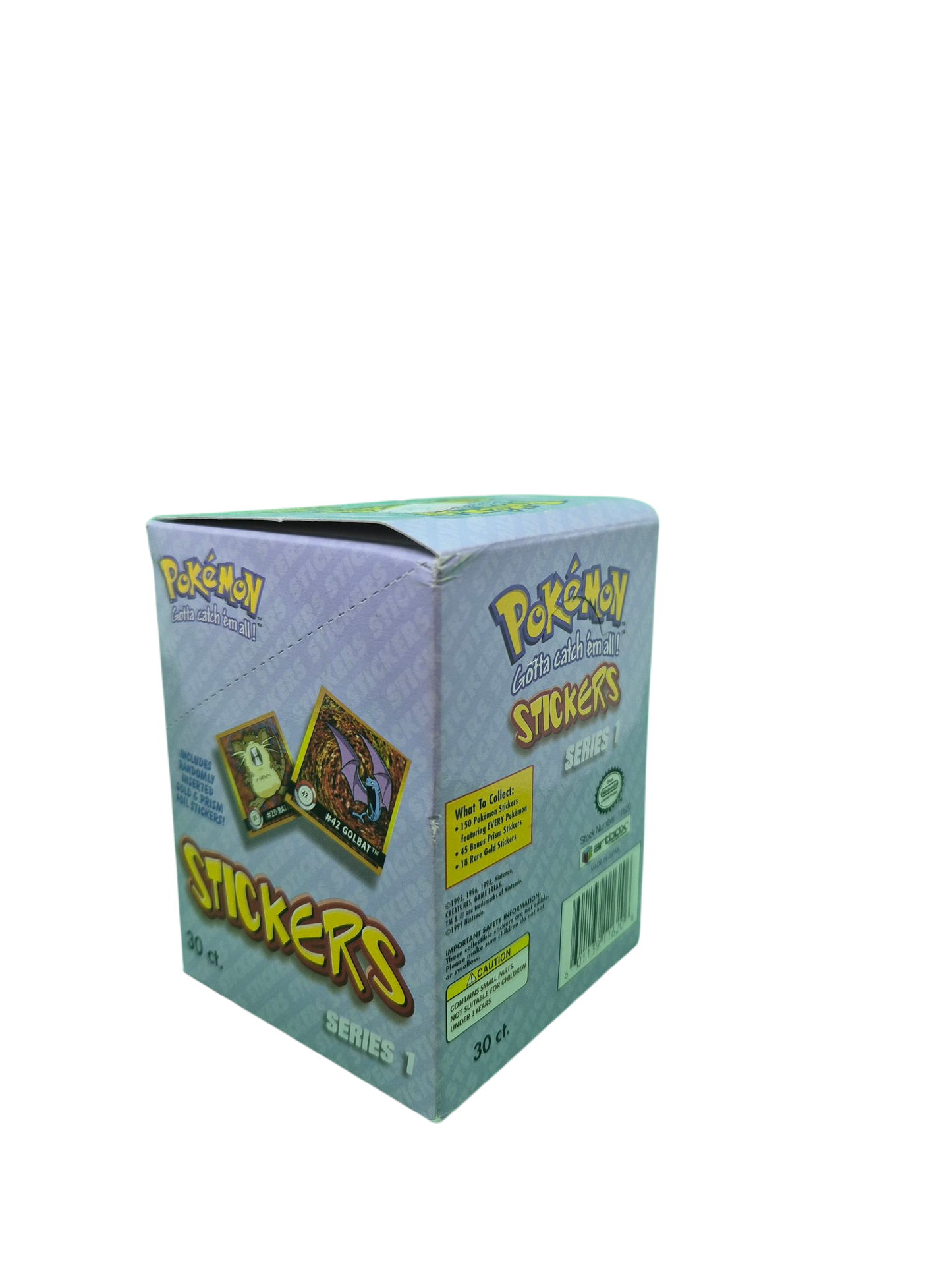 Pokémon Artbox Sticker Serie 1 (1999, Englisch) - Sammlerstück