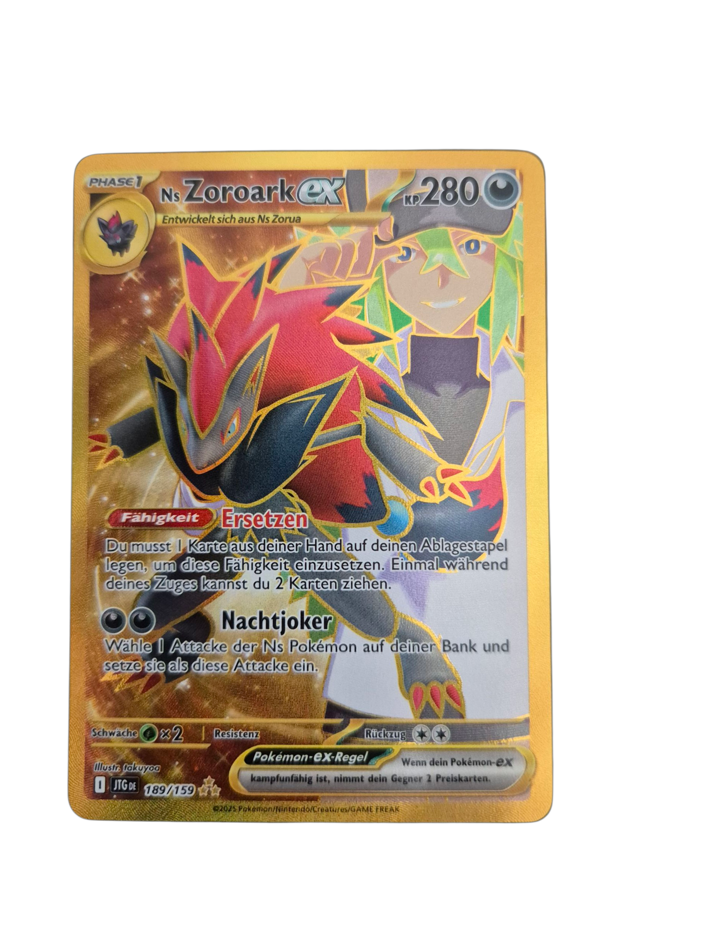 Ns Zoroark ex (Goldkarte, Reisegefährten) 189/159