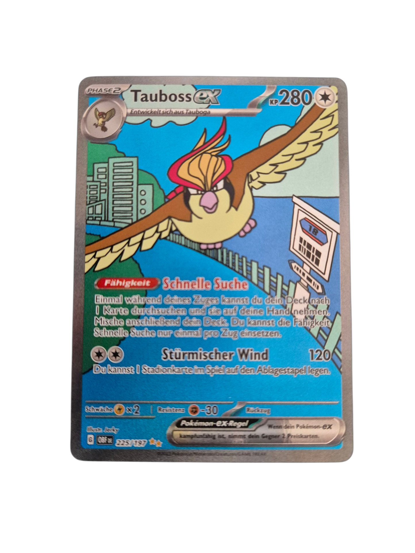 Tauboss ex (Special Illustration Rare, Obsidianflammen) 225/197