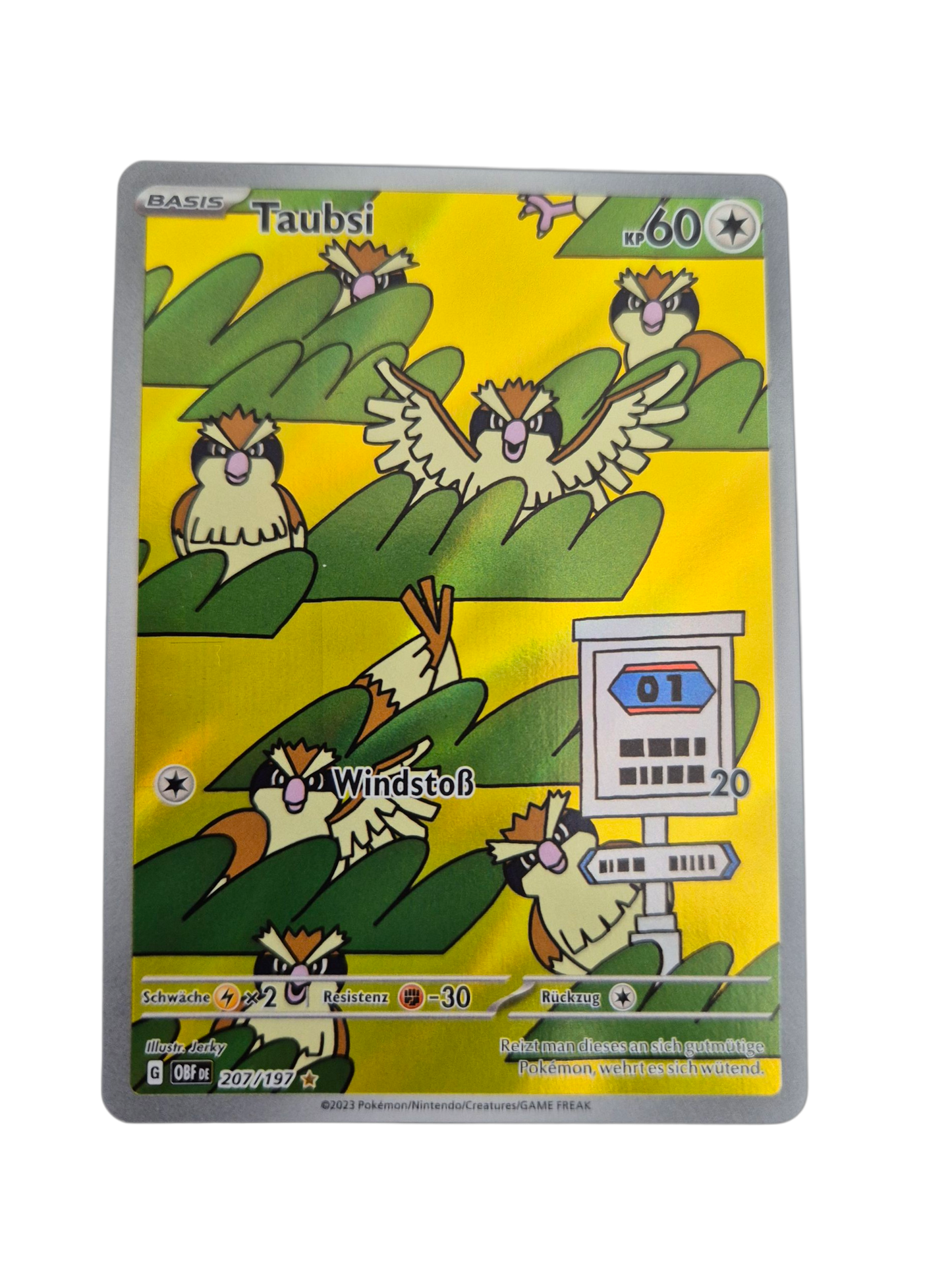 Taubsi (Illustration Rare, Obsidianflammen) 207/197