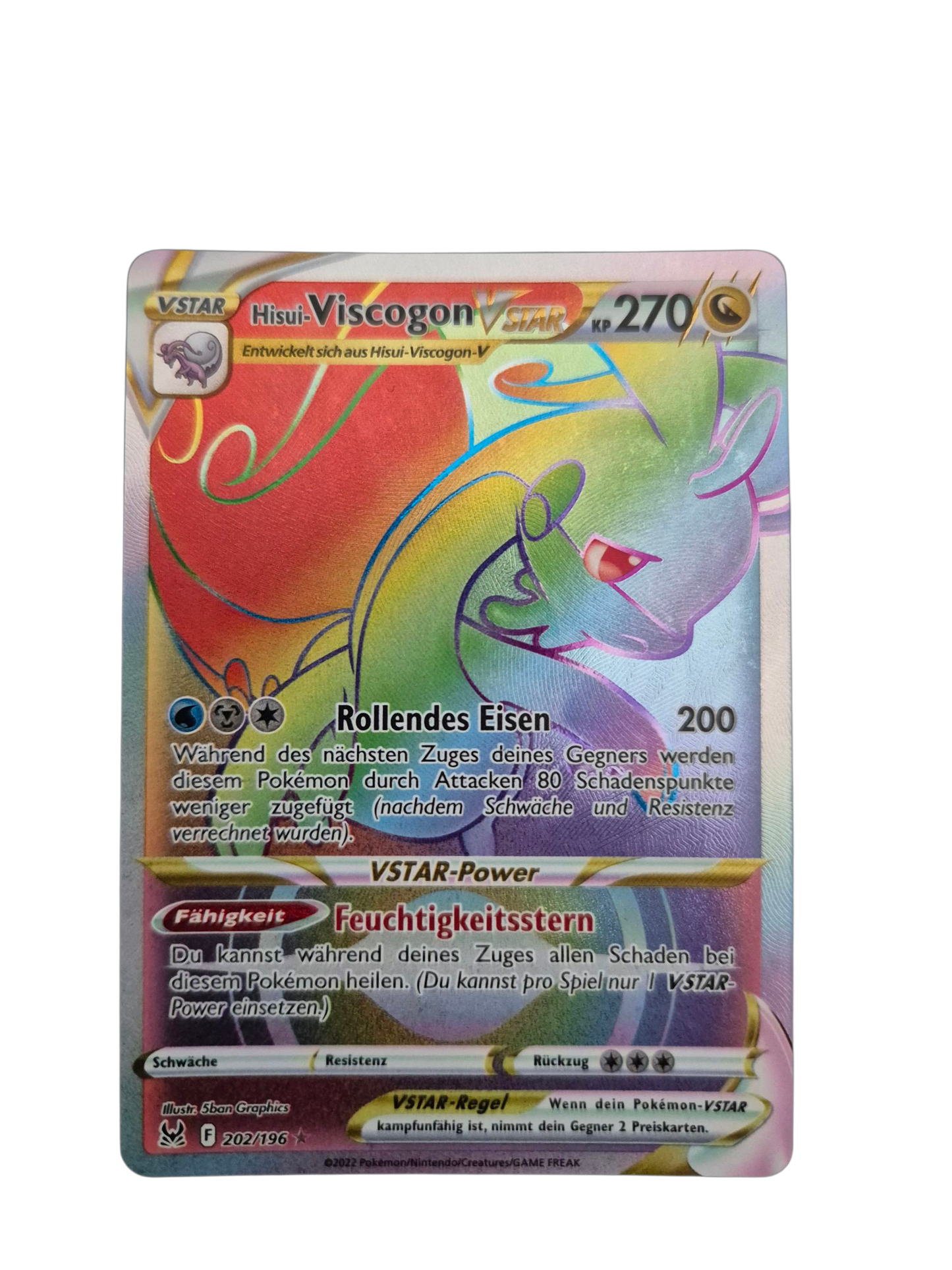 Hisui-Viscogon VSTAR (Secret Rare, Verlorener Ursprung) 202/196