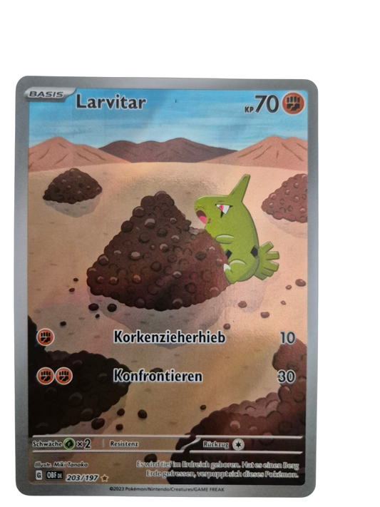 Larvitar (Illustration Rare, Obsidianflammen) 203/197