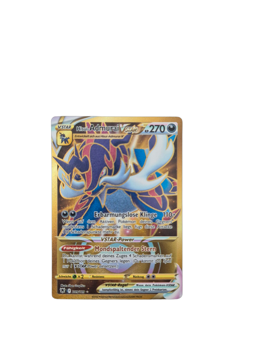 Hisui-Admurai VSTAR (Secret Rare, Goldkarte, Astralglanz) 209/189