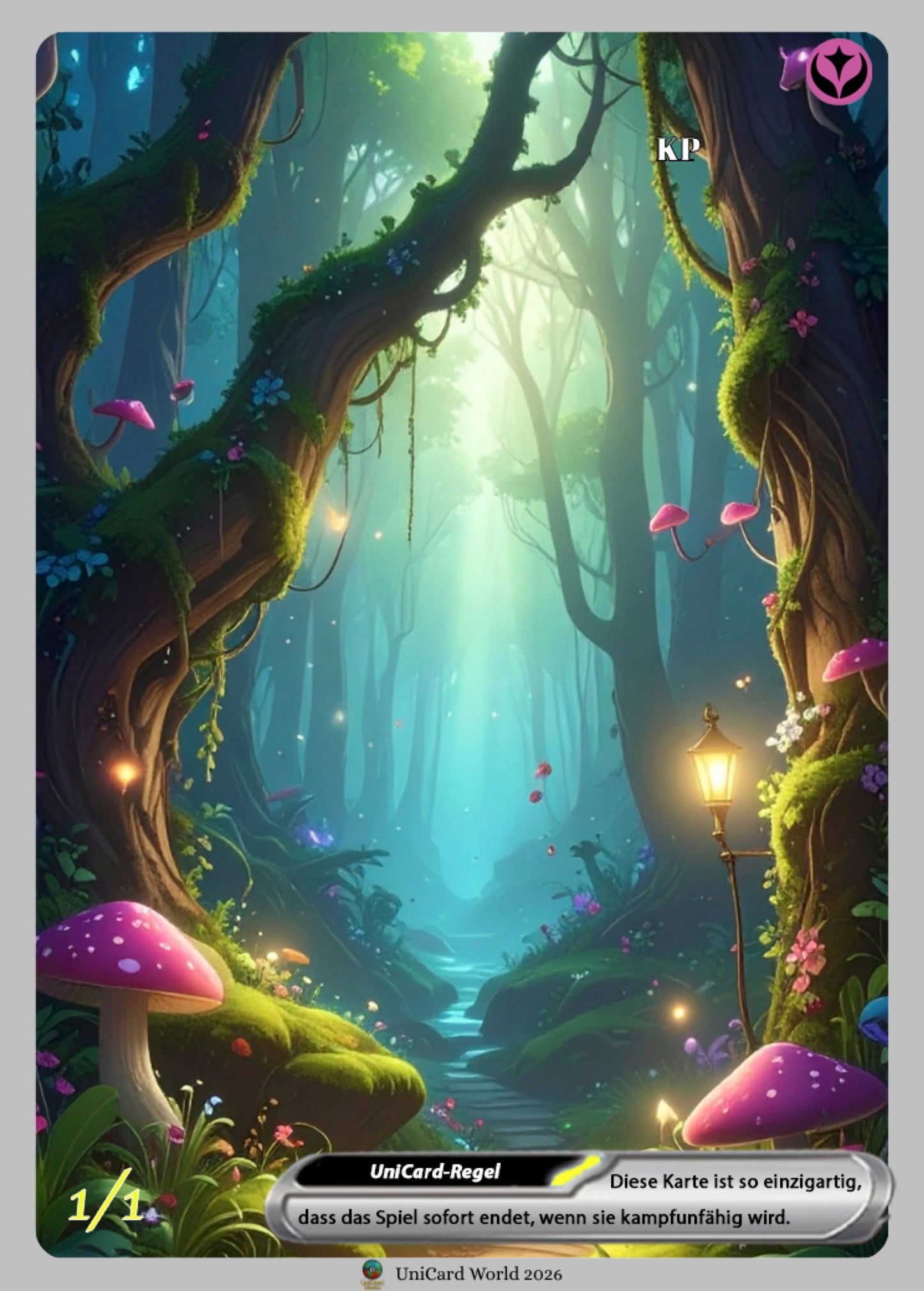 Unicard Fullart mit Holo-Effekt