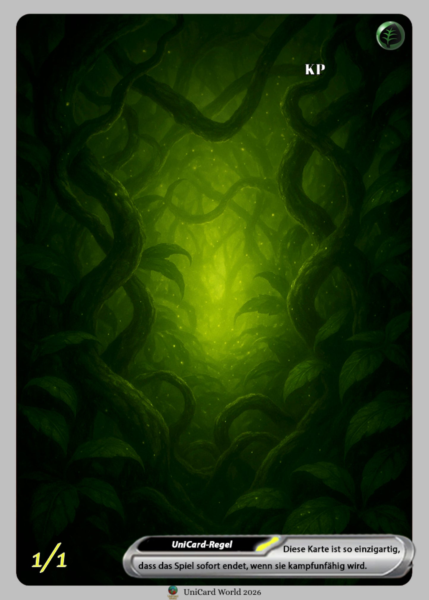 Unicard Fullart mit Holo-Effekt