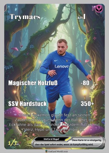 Unicard Fullart mit Holo-Effekt